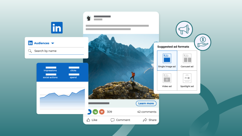 This image shows An Introduction To Linkedin Ads. 