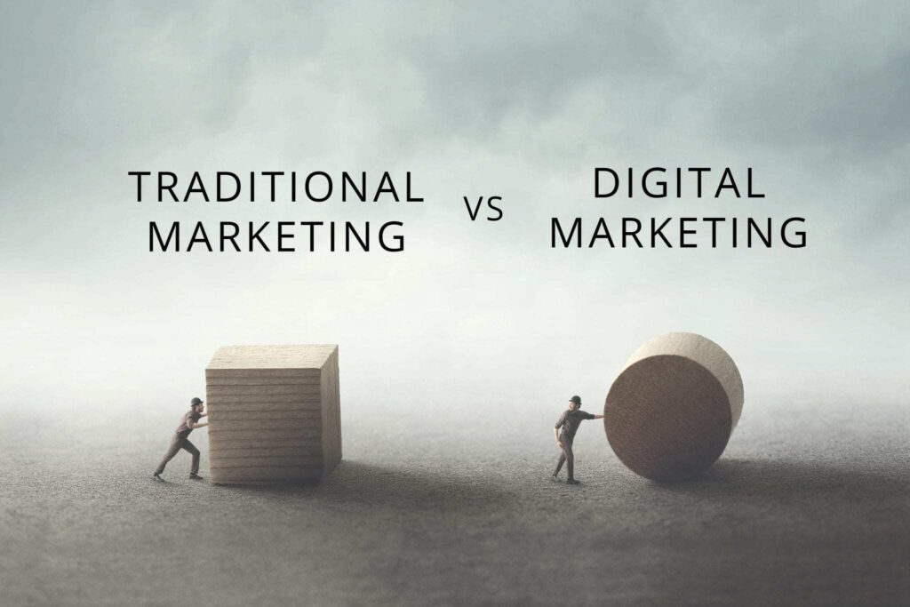 This image depicts the title of the blog- Traditional Marketing in the Digital Age: Is It Still Relevant?