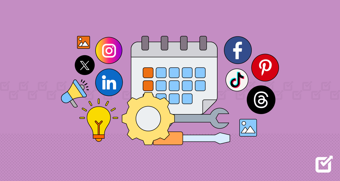 This image represents the title of the blog - The Best Social Media Scheduling Tools for 2025.