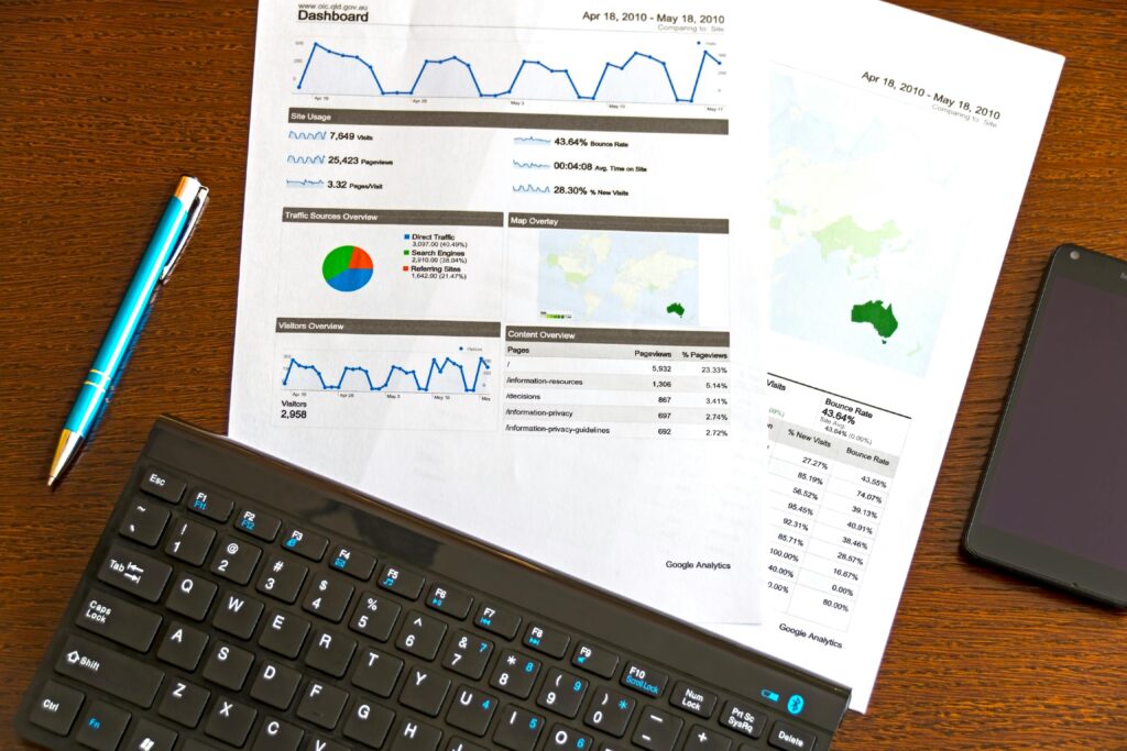 Analytics and reporting for email marketing services.