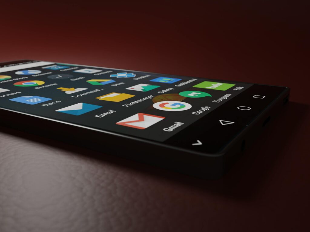 Personalized email marketing services displayed on a smartphone.